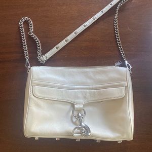 Rebecca Minkoff MAC white leather crossbody